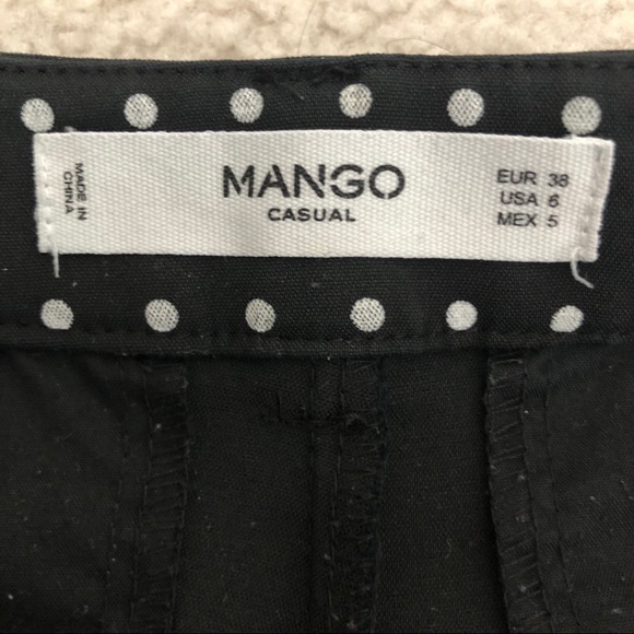 MANGO Slack Work PolkaDot Pants - Picture 4 of 5